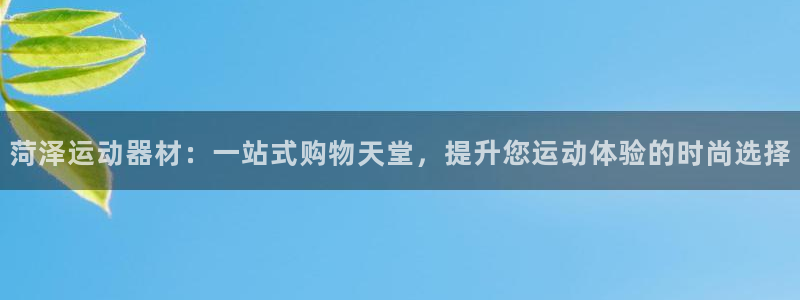 凯捷体育招商电话地址查询：菏泽运动器材：一站式购物天